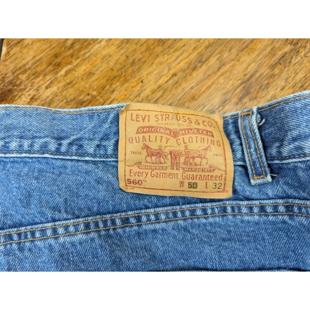 Vintage Levi's Jean 46x32‎ (Actual Measurement) 560 Loose Fit Made in USA Denim